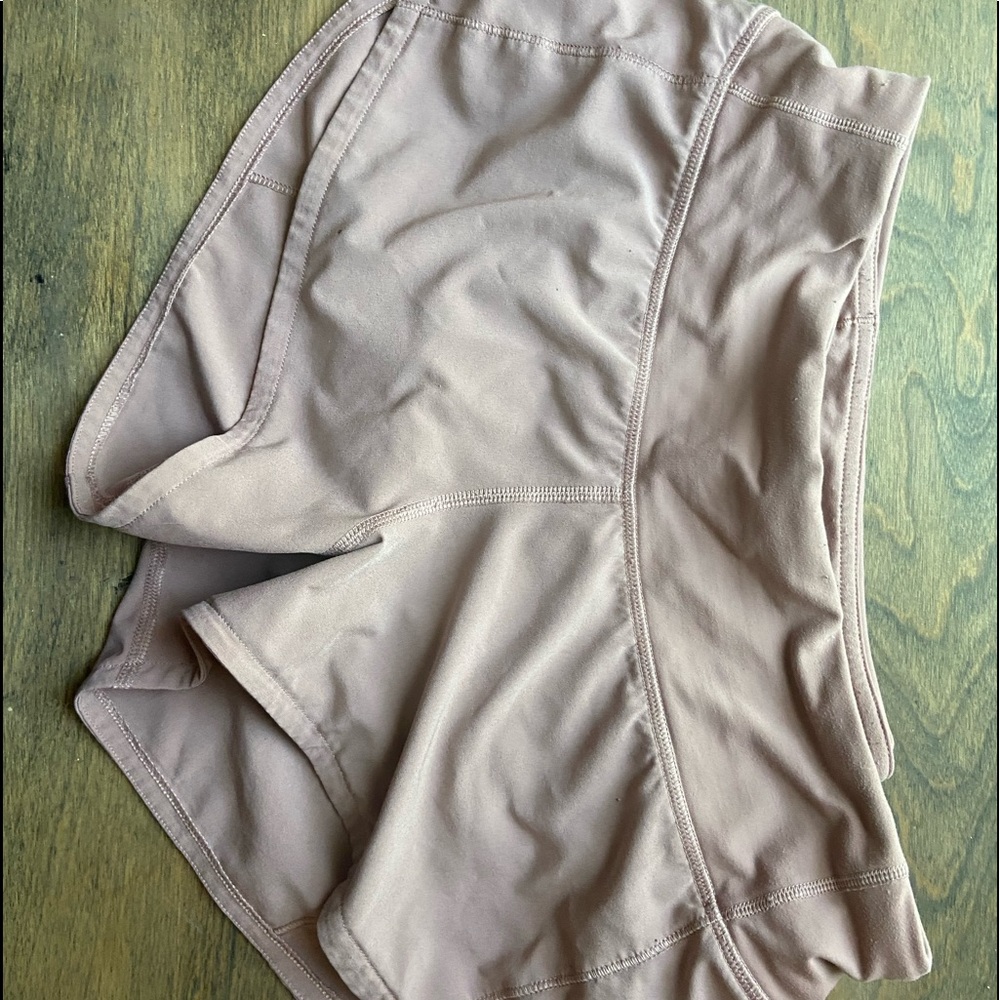 Light pink lulu speed up shorts